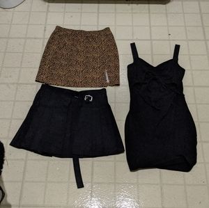 Black dress and skirt bundle